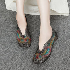 Retro Comfortable Soft Hollow-Out Flat Single Shoes Newgew Shoes