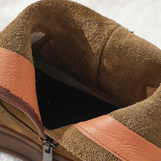 Retro Cracked Leather Versatile Chelsea Boots 35-42 Newgew Shoes