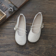 Retro Hollow Flower Accents Flat Slip-On Shoes Newgew Shoes