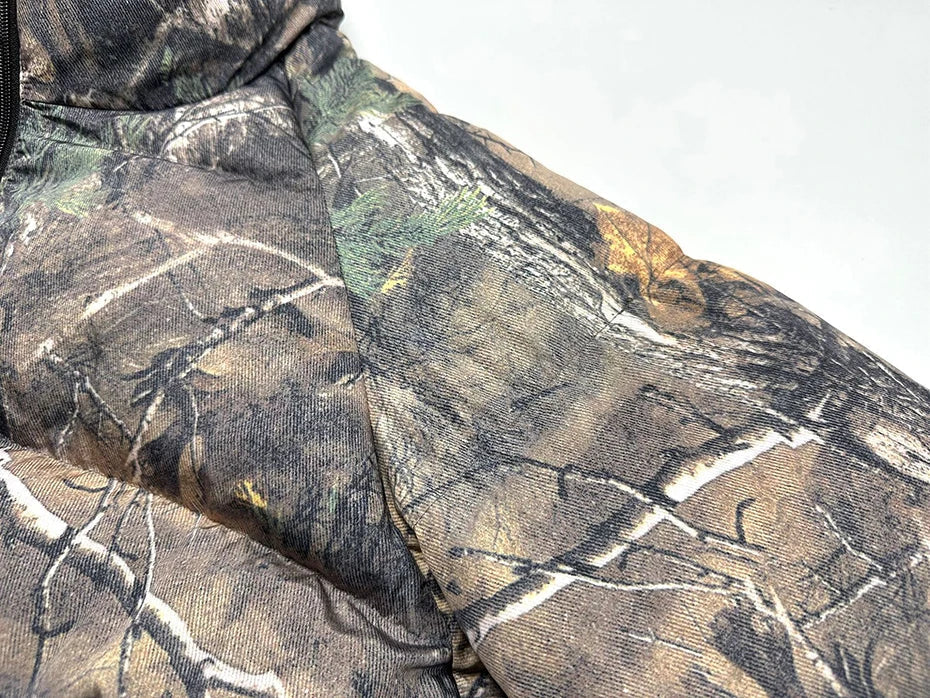 Reversible Woodland Camo Puffer Jacket Newgew