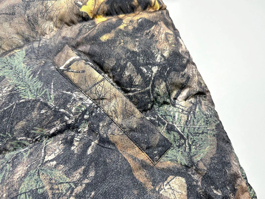 Reversible Woodland Camo Puffer Jacket Newgew