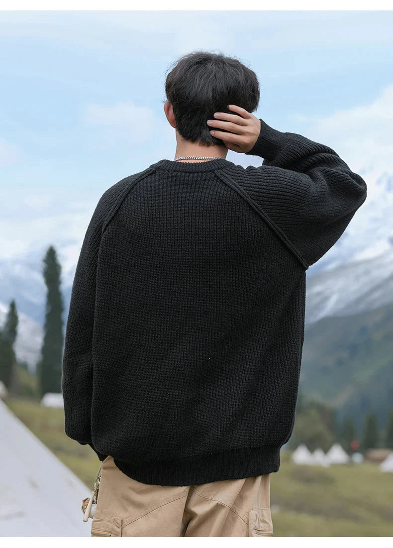 Rib Knit Fisherman Sweater Newgew