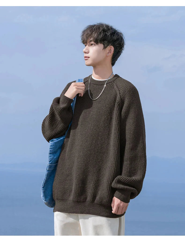 Rib Knit Fisherman Sweater Newgew