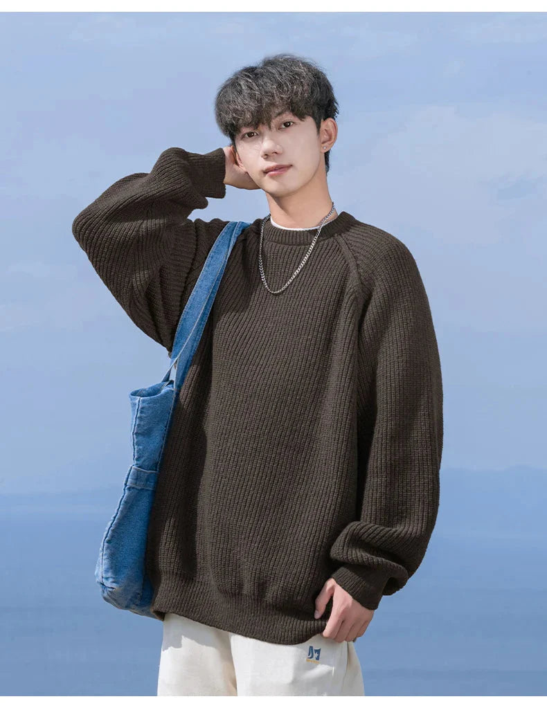 Rib Knit Fisherman Sweater Newgew