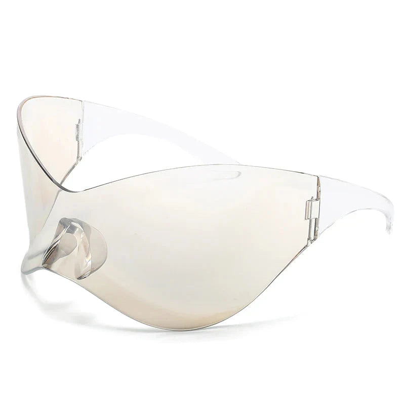 Rimless Shield Oversized Sunglasses Newgew