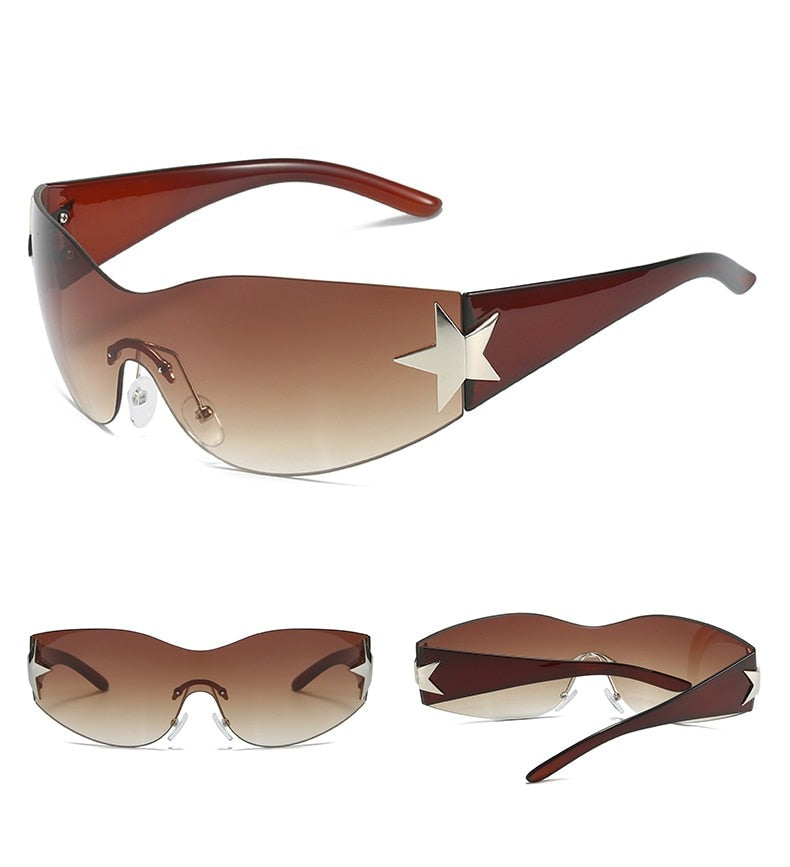 Rimless 'Star' Sunglasses Newgew