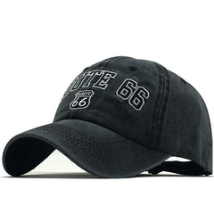 'Route 66' Vintage Style Washed Cap Newgew