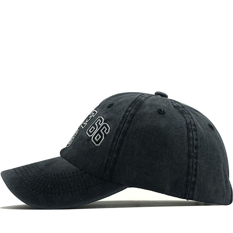 'Route 66' Vintage Style Washed Cap Newgew