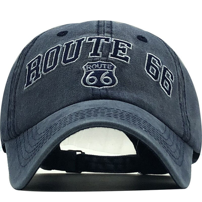 'Route 66' Vintage Style Washed Cap Newgew