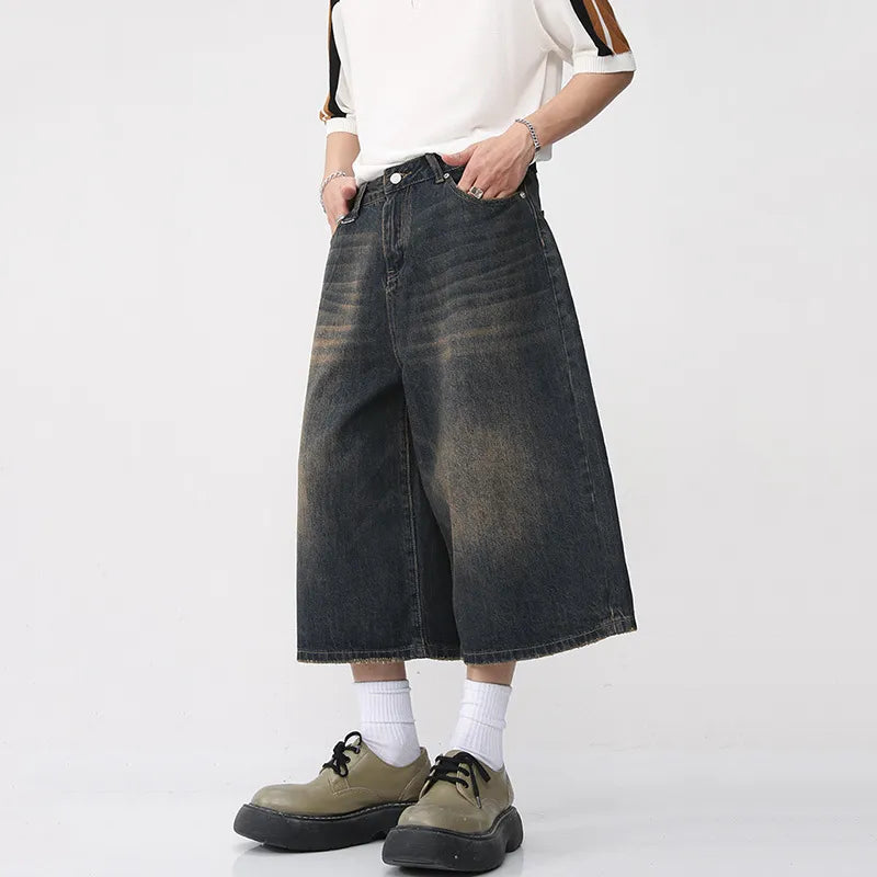 Long Length Baggy Vintage Wash Jorts Newgew