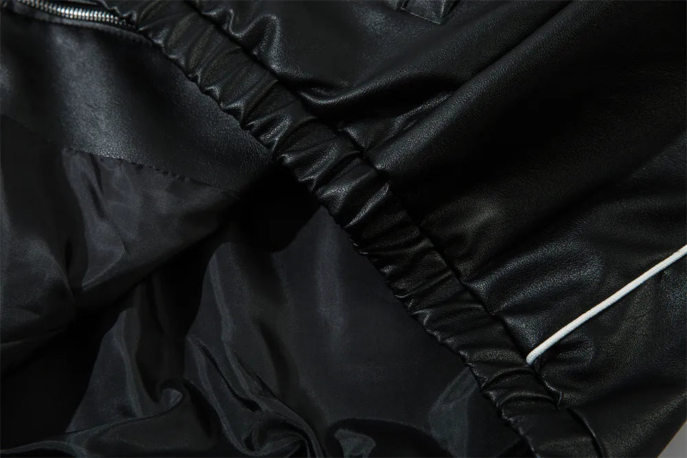 'Allstar' Faux Leather Racing Jacket Newgew