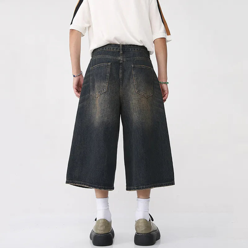 Long Length Baggy Vintage Wash Jorts Newgew