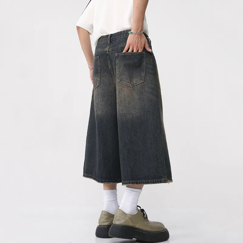 Long Length Baggy Vintage Wash Jorts Newgew