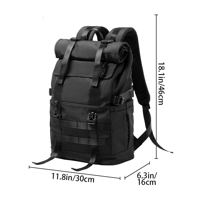 Roll Top Utility Strap Backpack Newgew