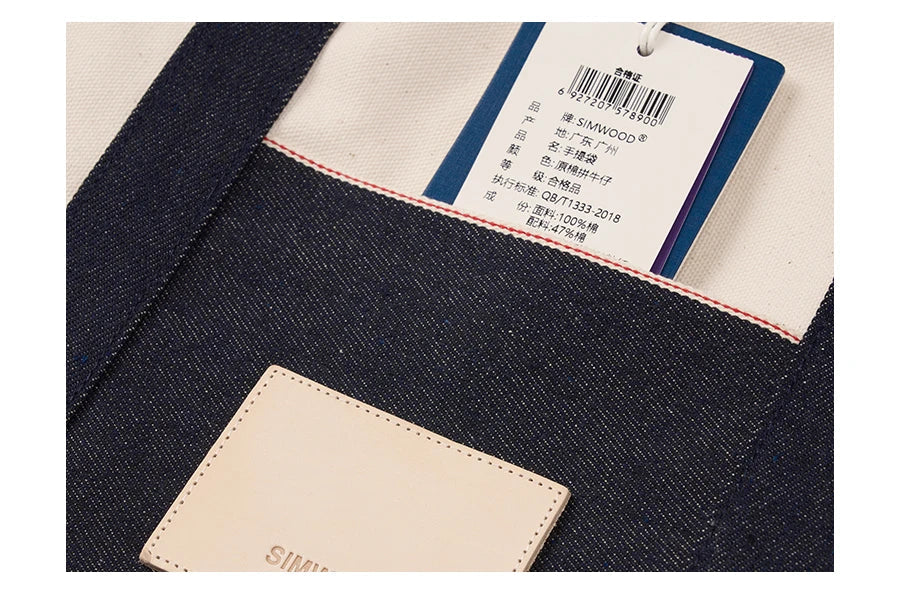 SIMWOOD Denim Tote Bag Newgew