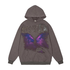 Serotonin Graphic Washed Cotton Hoodie Newgew