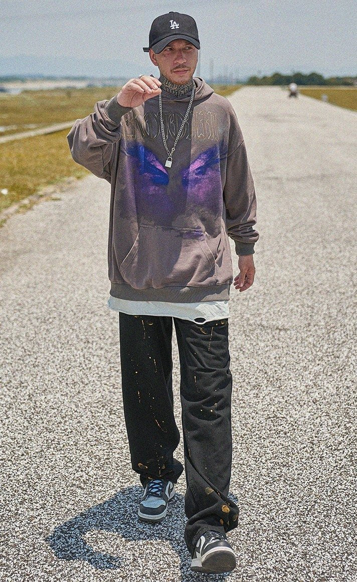 Serotonin Graphic Washed Cotton Hoodie Newgew