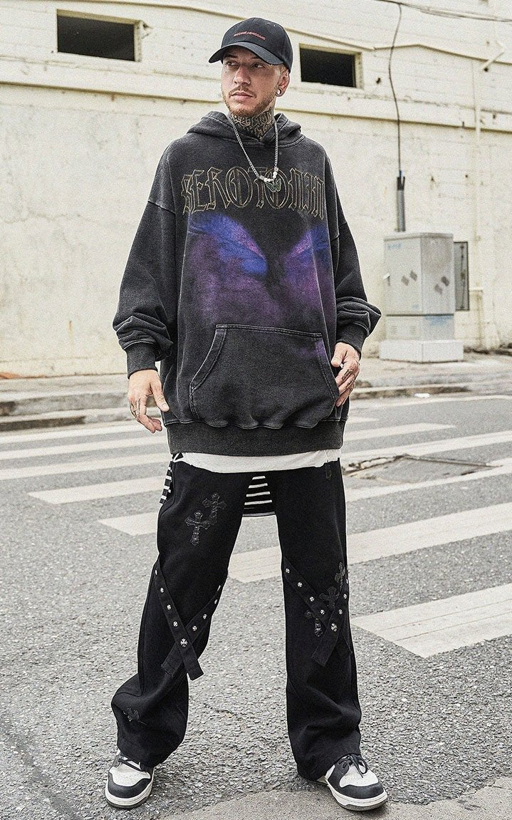 Serotonin Graphic Washed Cotton Hoodie Newgew