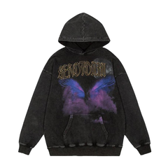 Serotonin Graphic Washed Cotton Hoodie Newgew