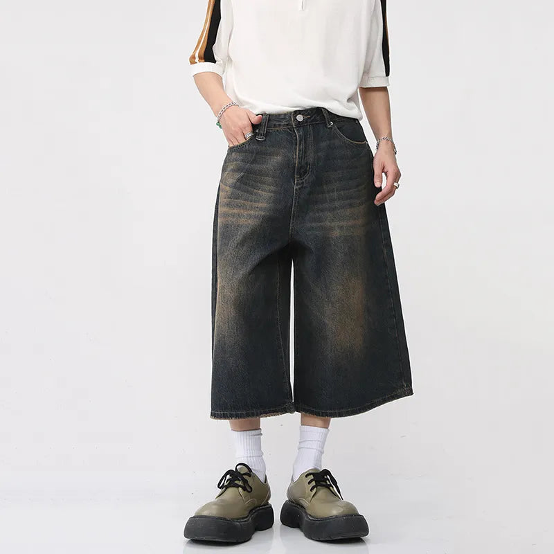 Long Length Baggy Vintage Wash Jorts Newgew