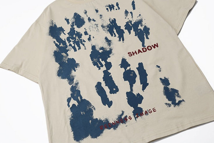 Shadow Graphic Print T-Shirt Newgew