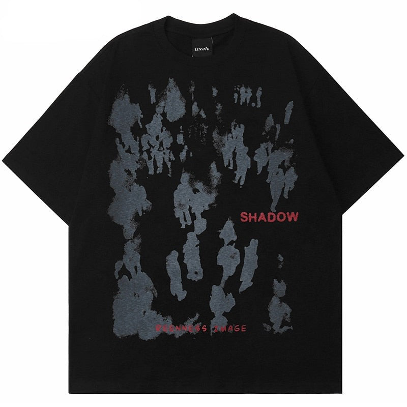 Shadow Graphic Print T-Shirt Newgew