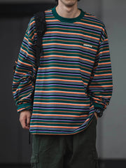 Skater Stripe Long Sleeve T-Shirt Newgew