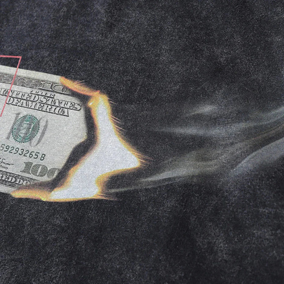 Smokin' Money Acid Washed T-Shirt Newgew