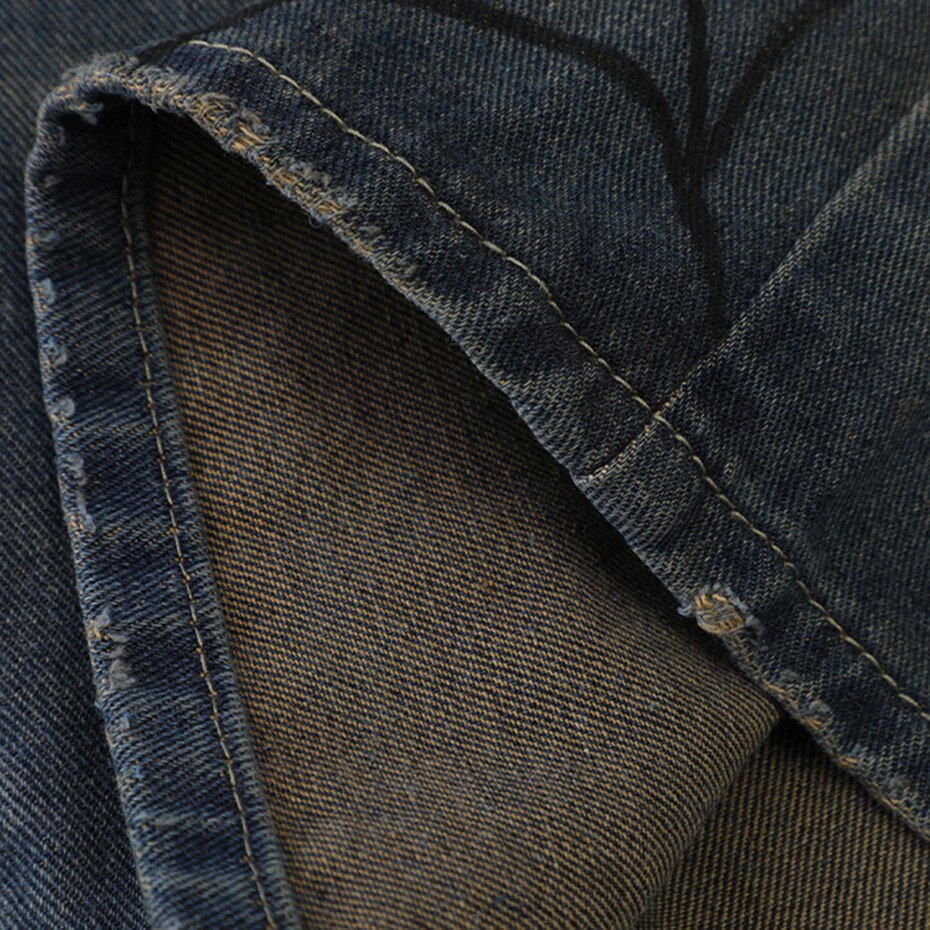 Spider Print Denim Shorts Newgew