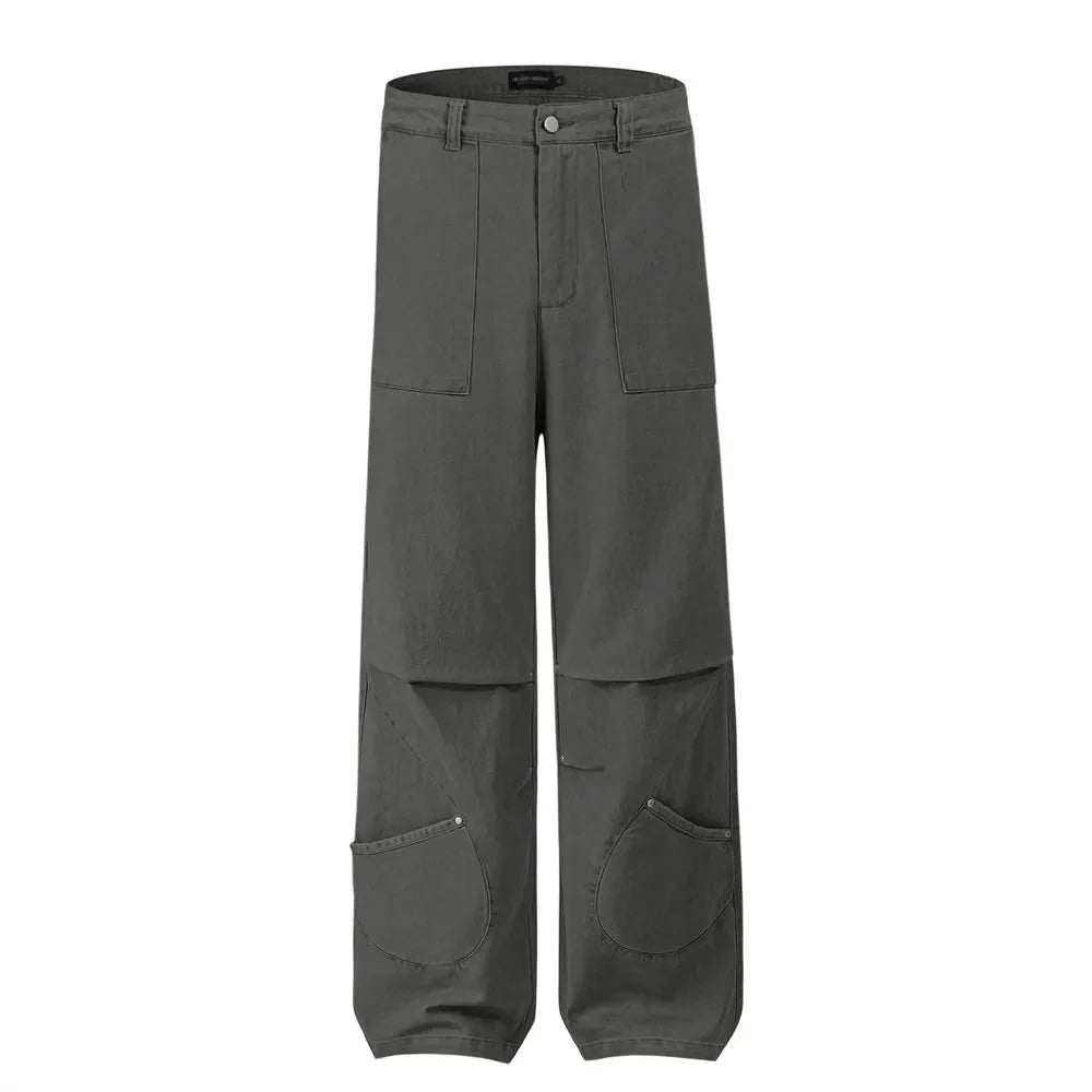 Stacked Patch Pocket Pants Newgew