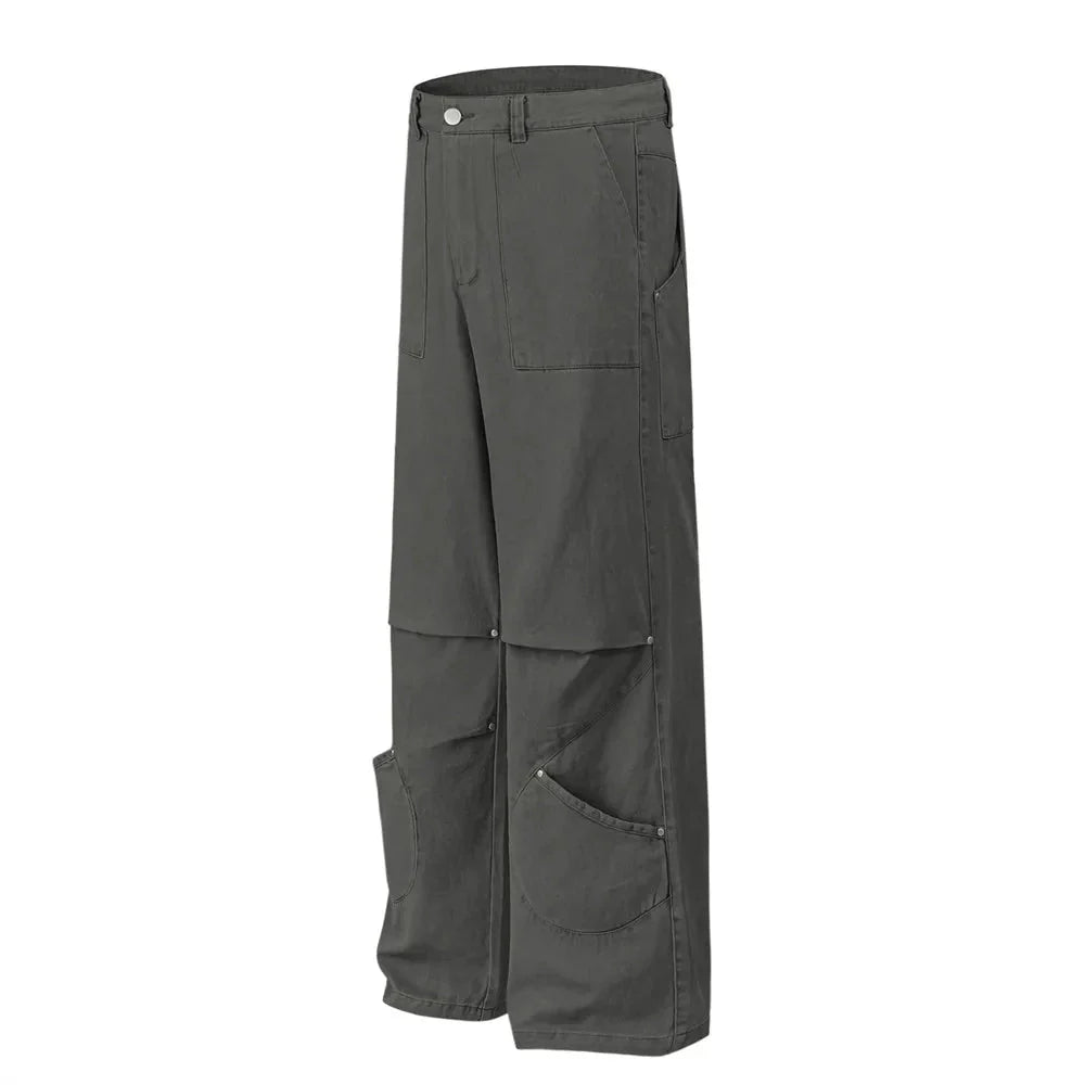 Stacked Patch Pocket Pants Newgew