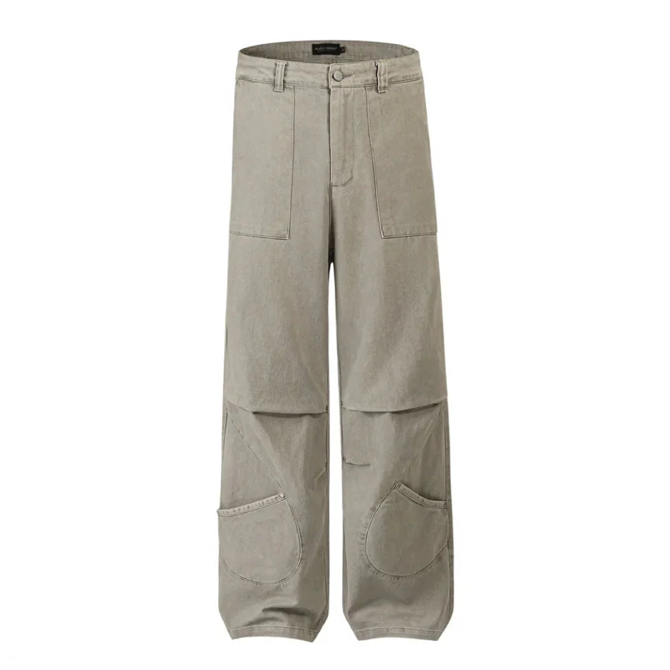 Stacked Patch Pocket Pants Newgew