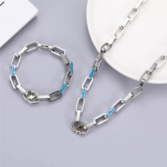 Stainless Steel Chain Lightning Necklace Newgew
