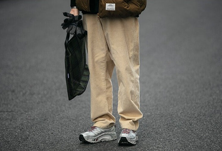 Straight Leg Corduroy Trousers Newgew