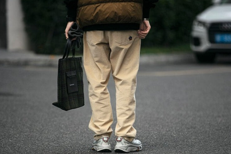 Straight Leg Corduroy Trousers Newgew