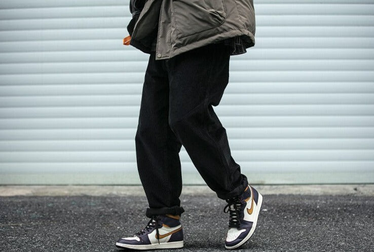 Straight Leg Corduroy Trousers Newgew