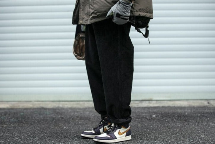 Straight Leg Corduroy Trousers Newgew