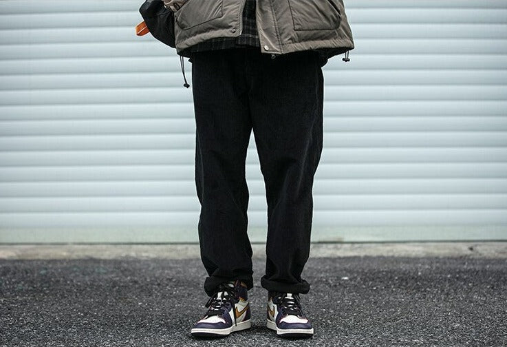 Straight Leg Corduroy Trousers Newgew