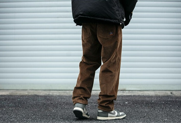 Straight Leg Corduroy Trousers Newgew
