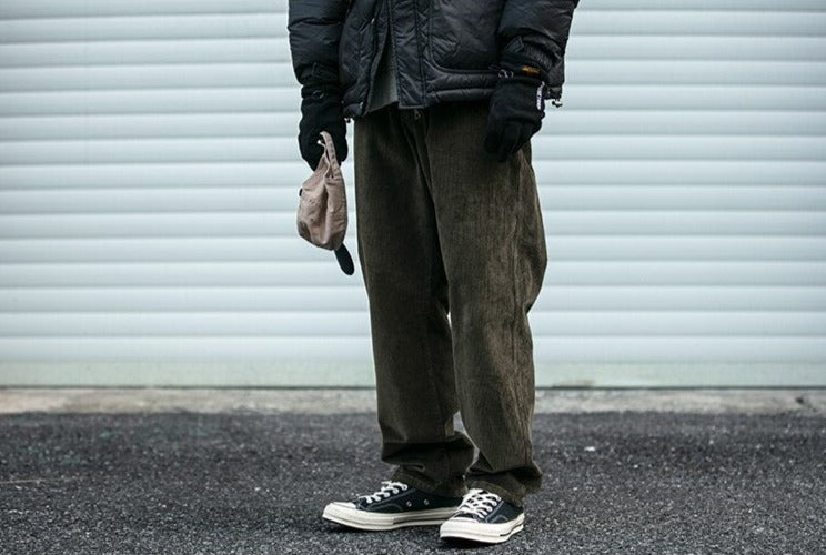 Straight Leg Corduroy Trousers Newgew