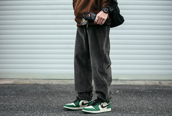 Straight Leg Corduroy Trousers Newgew
