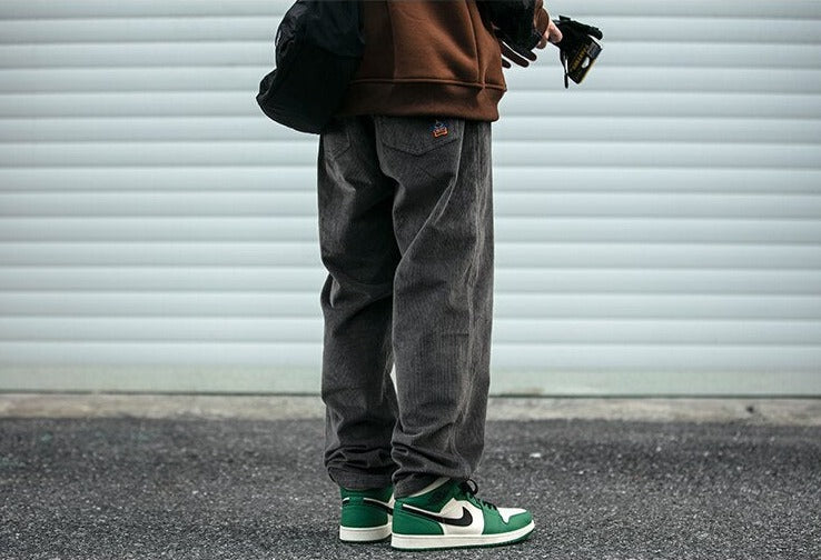 Straight Leg Corduroy Trousers Newgew