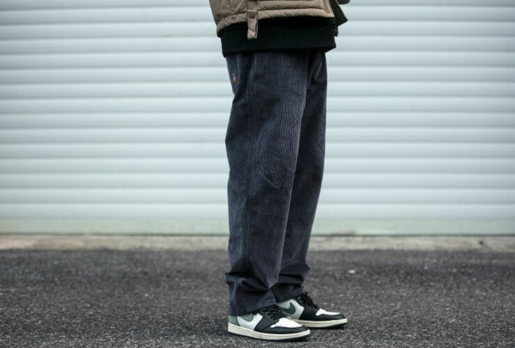 Straight Leg Corduroy Trousers Newgew