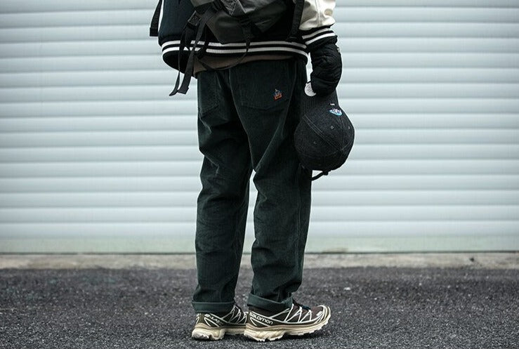 Straight Leg Corduroy Trousers Newgew