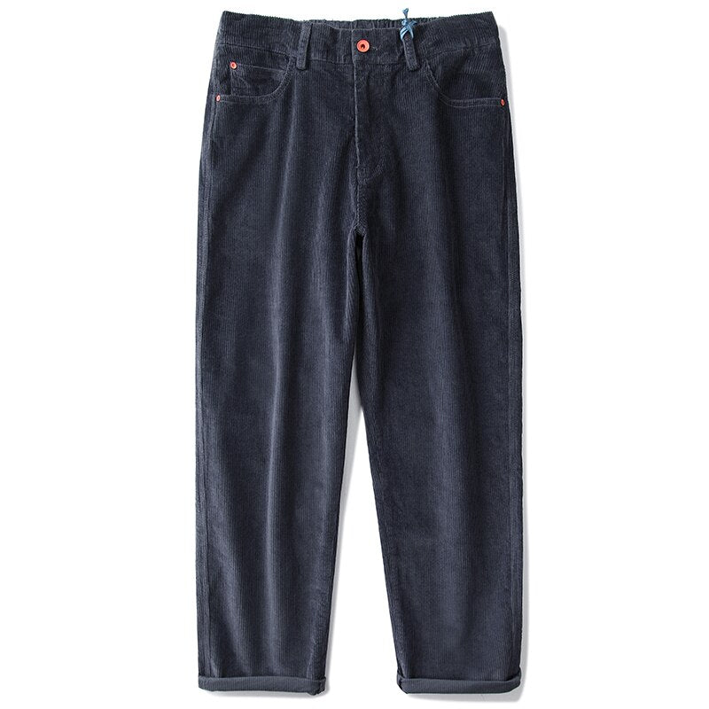 Straight Leg Corduroy Trousers Newgew