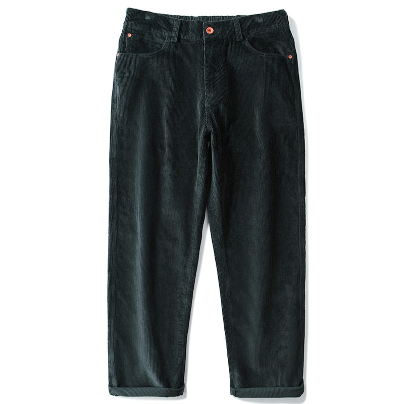 Straight Leg Corduroy Trousers Newgew