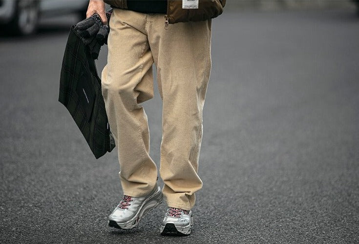 Straight Leg Corduroy Trousers Newgew