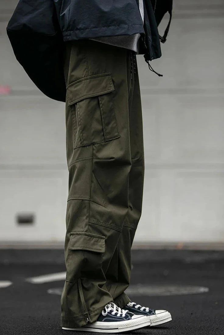 Straight Leg Twill Cargo Pants Newgew