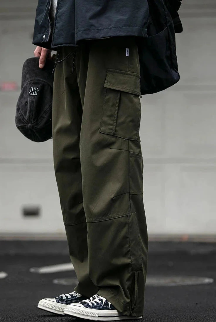 Straight Leg Twill Cargo Pants Newgew