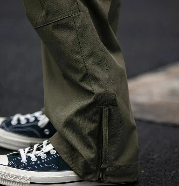 Straight Leg Twill Cargo Pants Newgew